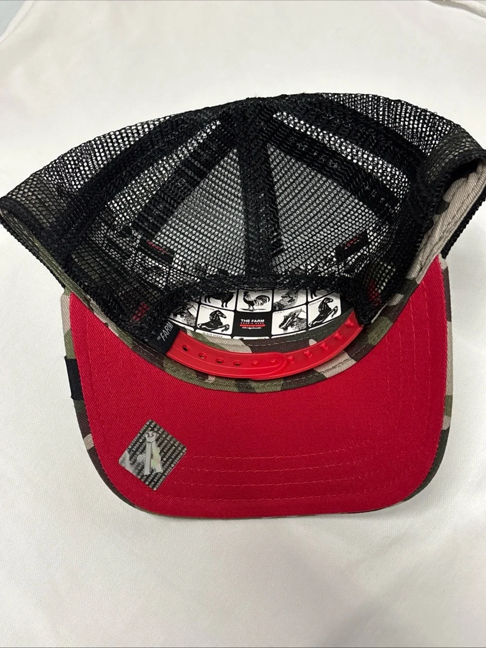 Camo Goorin Bro’s Rooster patch Trucker Hat - Green